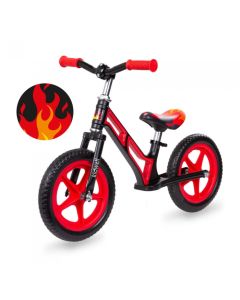 Bicicleta fara pedale cu cadru din magneziu Kidwell COMET - Black Red