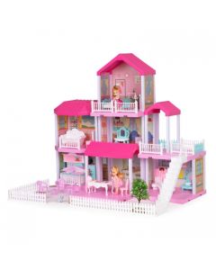 Casuta pentru papusi cu mobilier Ecotoys HC480394