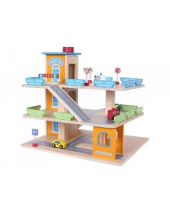 Garaj tip pista pentru masinute cu lift si masinute Ecotoys 1085