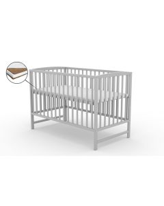 Patut fara sertar VESSANTI ARES Gri + Saltea Cocos 12 cm 