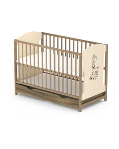 Patut cu sertar VESSANTI MILO GIRAFA - Crem cu maro