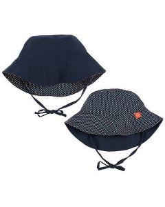 Lassig - Palarie soare copii cu doua fete 0-6 luni UPF50+ Polka