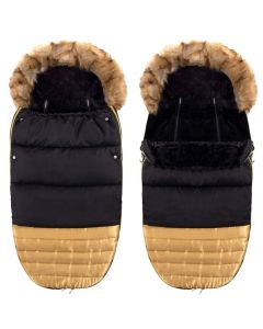 Sac pentru carucior calduros cu blanita detasabila Marelo Black Gold