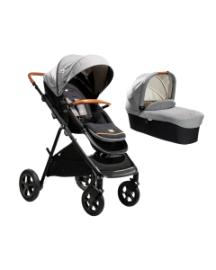 Joie - Carucior multifunctional 2 in 1, reglabil pe inaltime, Aeria Signature Carbon