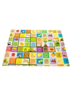 Covoras de joaca termic si interactiv Alfabet 180x120x1.5 cm tip puzzle