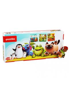 Puzzle 3 in 1 Cubika "Animalutele Preferate"