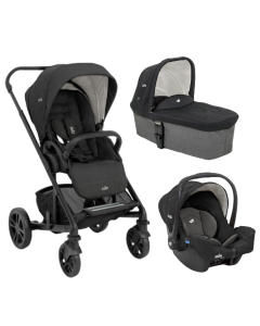 Joie - Carucior pentru copii multifunctional 3 in 1 Chrome Shale (Carucior Chrome Shale+ Landou Shale+ scoica Gemm Shale)