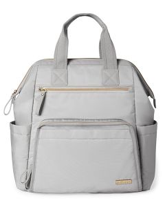 Skip Hop - Geanta pentru scutece tip rucsac cu deschidere larga - Grey