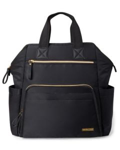 Skip Hop - Geanta pentru scutece tip rucsac, cu deschidere larga - Black