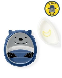 Skip Hop Set farfurie & bol Zoo Smart - Liliac