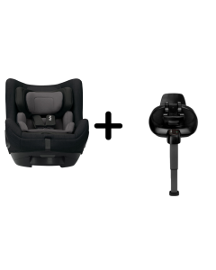 Nuna - Set Scaun auto rotativ i-Size TODL next Caviar, 40-105 cm + Baza isofix BASE next i-Size pentru TODL next