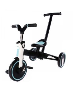 Tricicleta Uonibaby 4 In1, Pliabila Si Cu Maner De Impingere - Blue