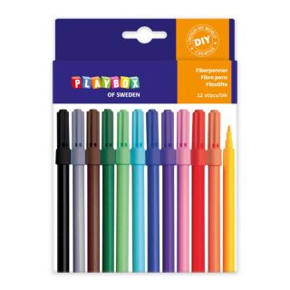 Set 12 Carioci colorate cu varful subtire - Default Category - 1