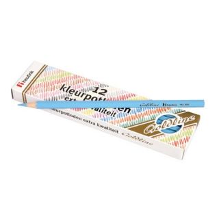Set 12 creioane colorate Goldline 3.7 mm Bleu - Heutink - Default Category - 1