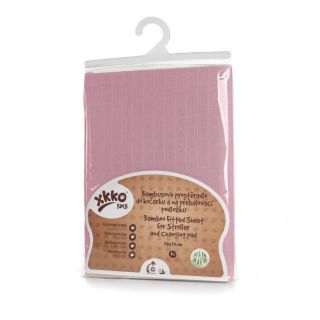 Cearceaf cu elastic din bambus 50x70 cm Roz XKKO - Default Category - 1