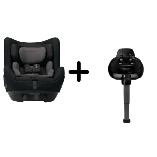 Nuna - Set Scaun auto rotativ i-Size TODL next Caviar, 40-105 cm + Baza isofix BASE next i-Size pentru TODL next - Default Category - 1